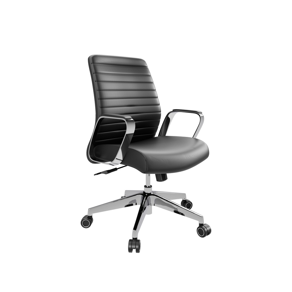 Dawn Mid Back Leather Executive Chair I Black Pu