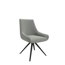 Guise Side Chair I Black 4 Star Base I Grey Fabric