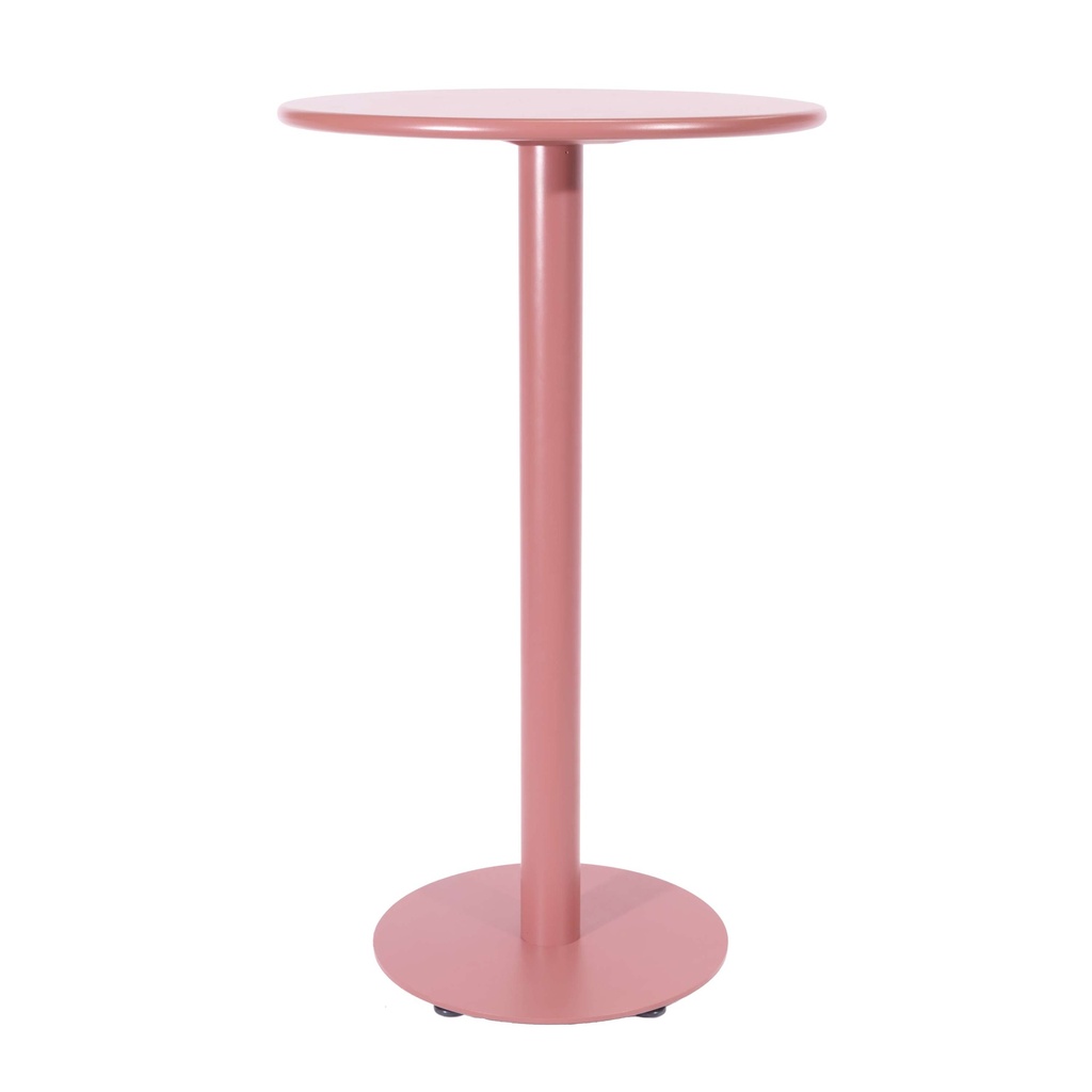 Breeze Aluminium Round Poseur Bar Table I Brick Dust