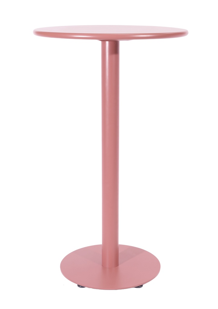 Breeze Aluminium Round Poseur Bar Table I Brick Dust