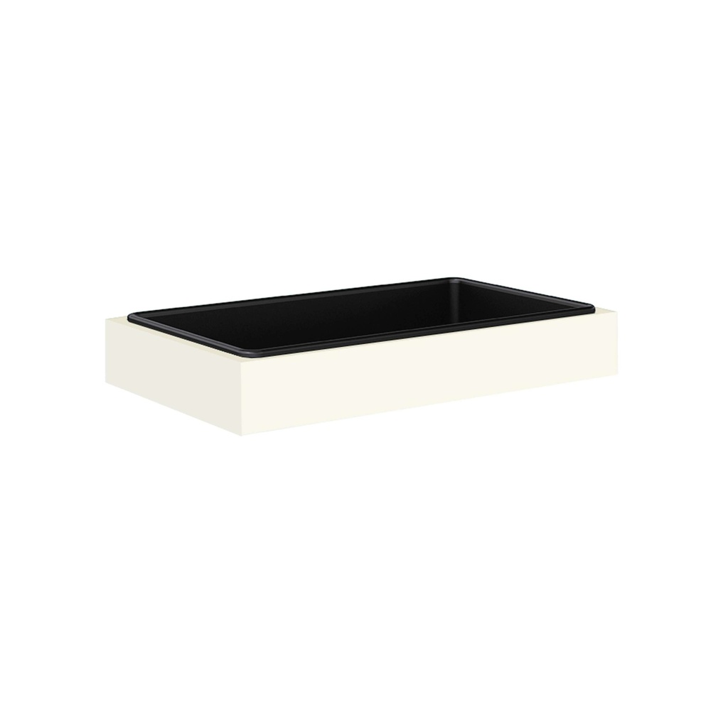 Bisley Steel Planter I One Full Width Plastic Liner I Height 113Mm I Traffic White