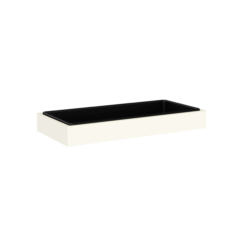 Bisley Steel Planter I One Full Width Plastic Liner I Height 113Mm I Traffic White