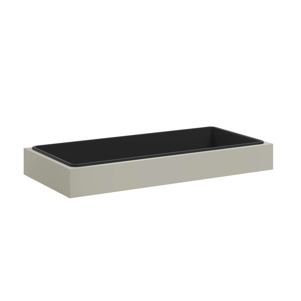 Bisley Steel Planter I One Full Width Plastic Liner I Height 113Mm I Goose Grey
