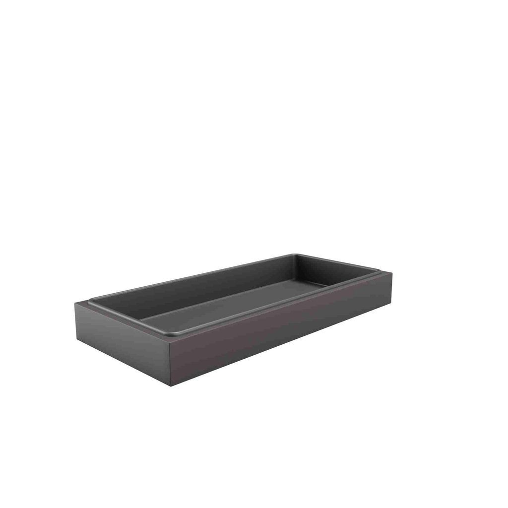 Bisley Steel Planter I One Full Width Plastic Liner I Height 113Mm I Anthcracite Grey