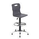 Titan Swivel Senior Chair | Fixed D-Kit | Chrcoal/Chrome