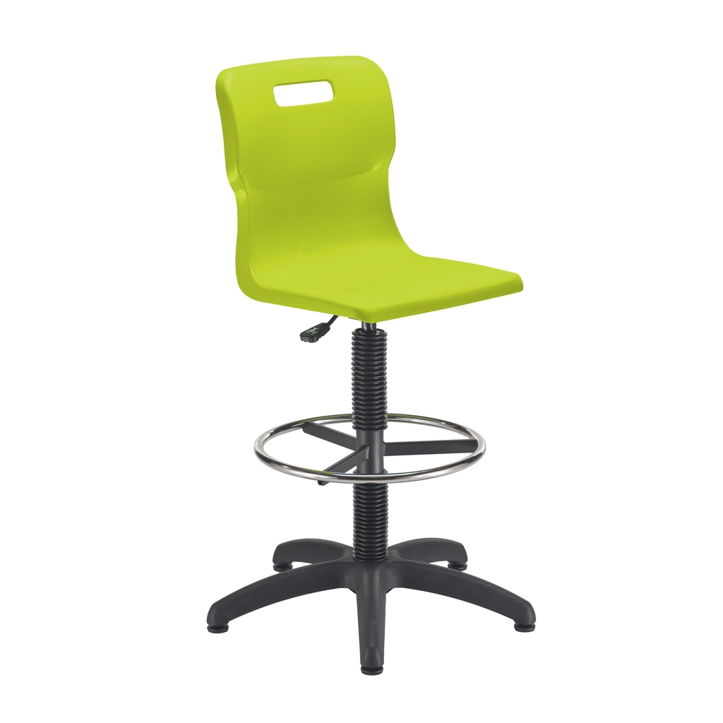 Titan Swivel Senior Chair | Fixed D-Kit | Lime/Chrome
