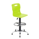 Titan Swivel Senior Chair | Fixed D-Kit | Lime/Chrome