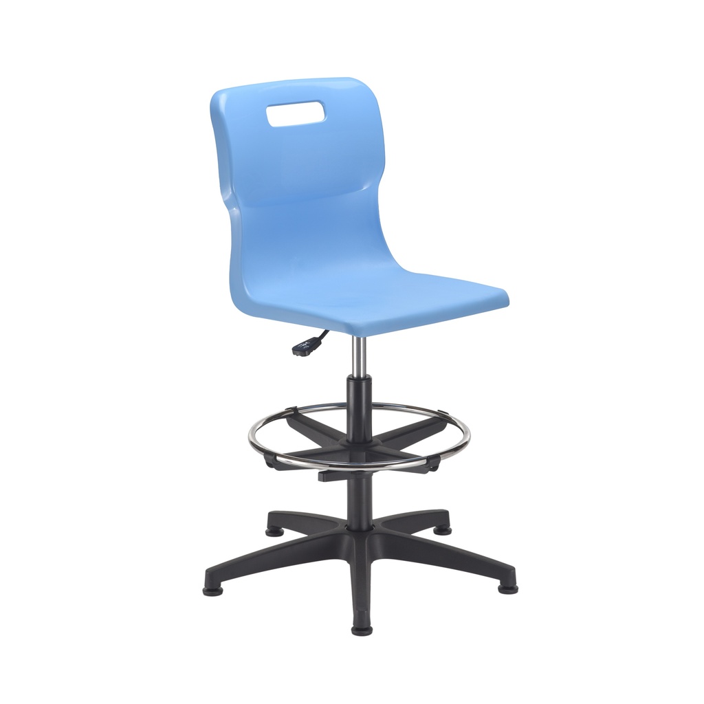 Titan Swivel Senior Chair | Adjustable D-Kit | Sky Blue/Chrome
