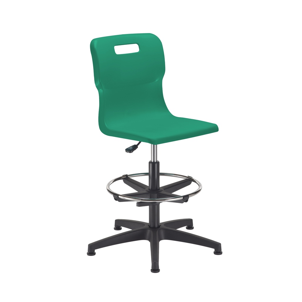 Titan Swivel Senior Chair | Adjustable D-Kit | Green/Chrome