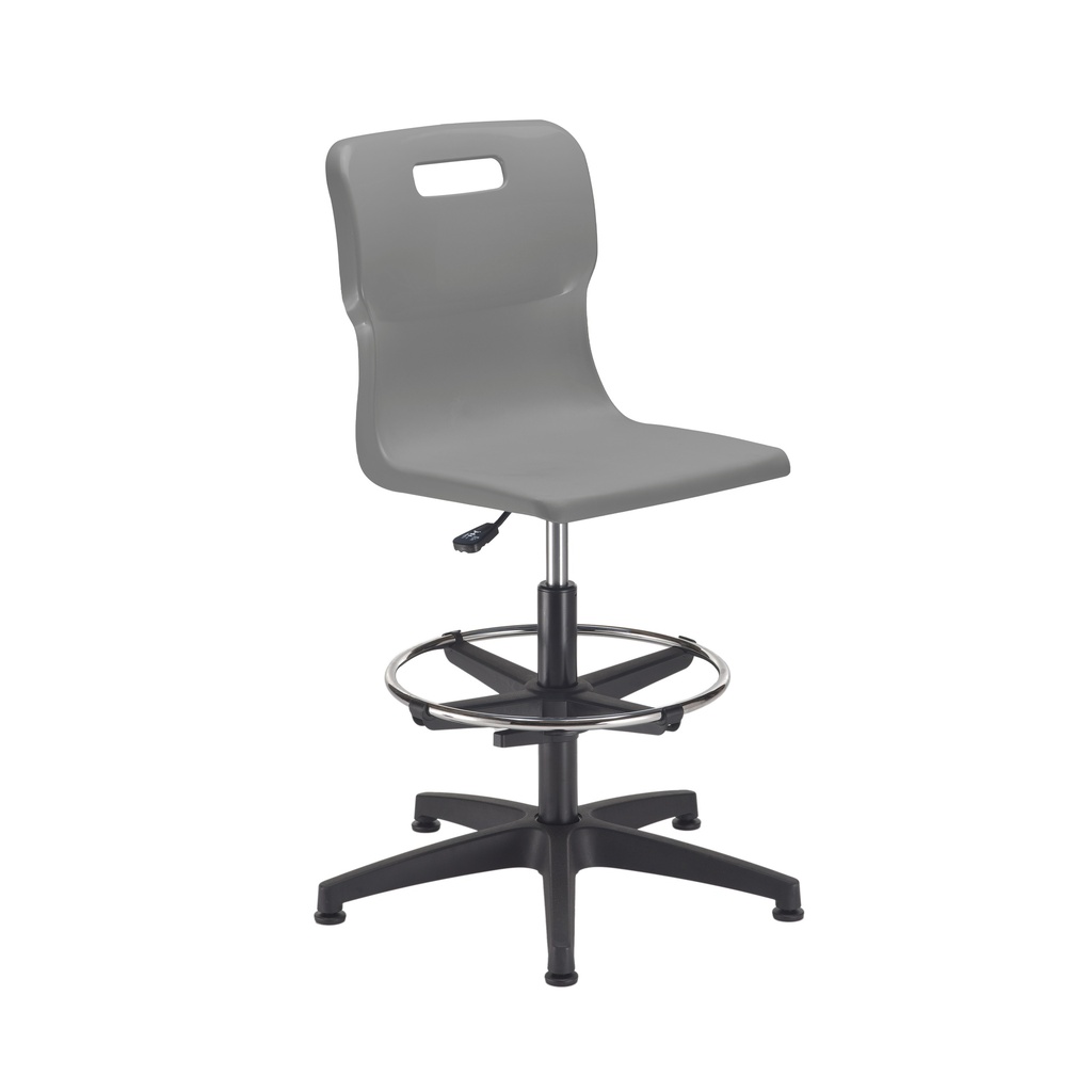 Titan Swivel Senior Chair | Adjustable D-Kit | Grey/Chrome
