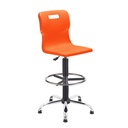 Titan Swivel Senior Chair | Adjustable D-Kit | Orange/Chrome