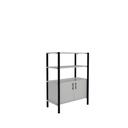 Pose Wooden Storage I 900W X 460D X 1200H I White/Black