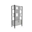 Pose Wooden Storage I 900W X 460D X 1800H I White/Black