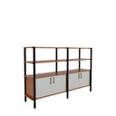 Pose Wooden Storage I 1800W X 460D X 1200H I Beech/Black