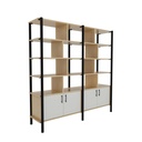 Pose Wooden Storage I 1800W X 460D X 1800H I Maple/Black