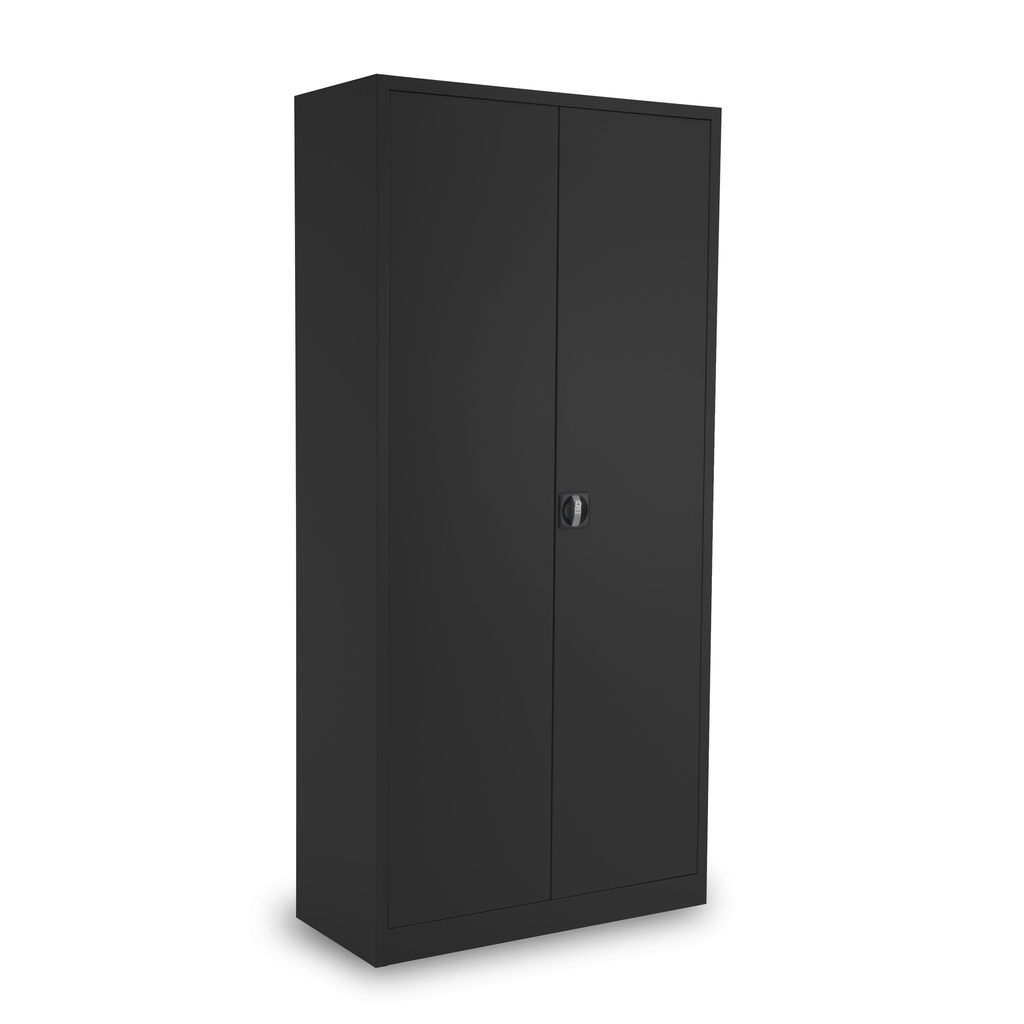 Steel Double Door Cupboard | 920X420X1950 | Black