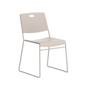 Arc High Density Stacker Chair With Handle Hole | Cream