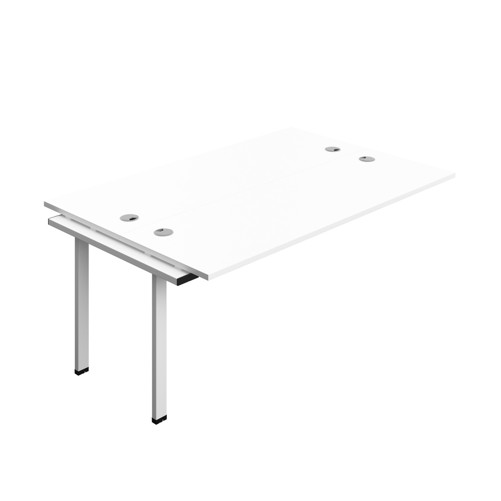 Synergy Bench Extension With Cable Ports: 2 Person (Fsc) | 1800 X 600 | White/White