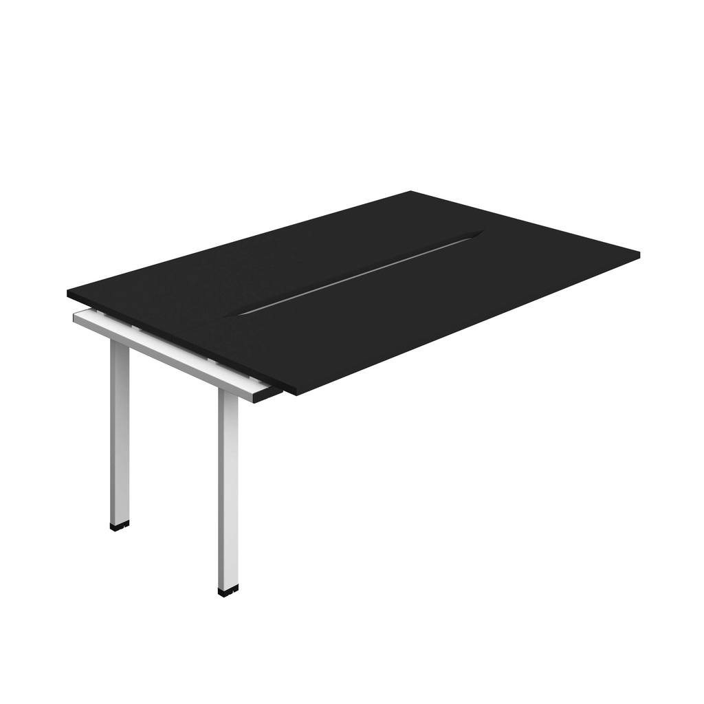 Synergy Bench Extension With Cut Out: 2 Person (Fsc) | 1800 X 700 | Black/White