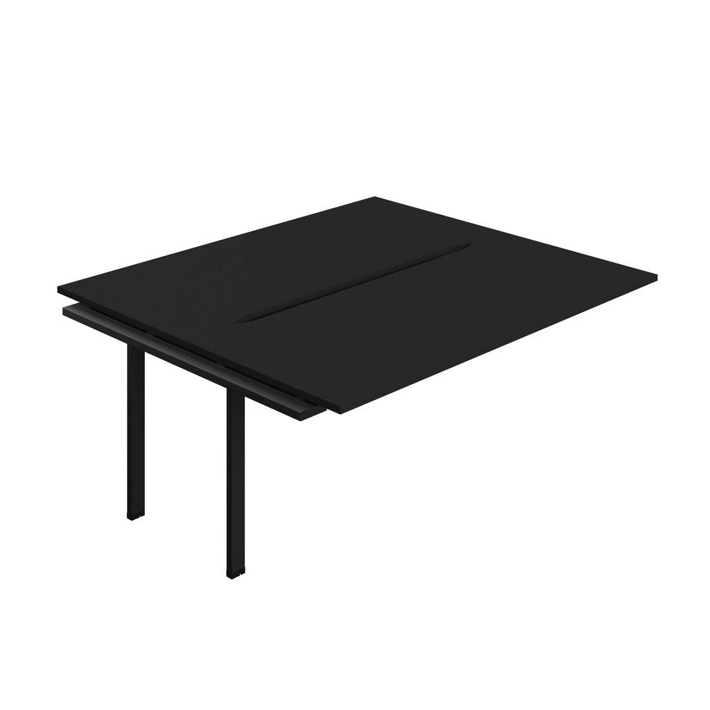 Synergy Bench Extension With Cut Out: 2 Person (Fsc) | 1800 X 800 | Black/Black