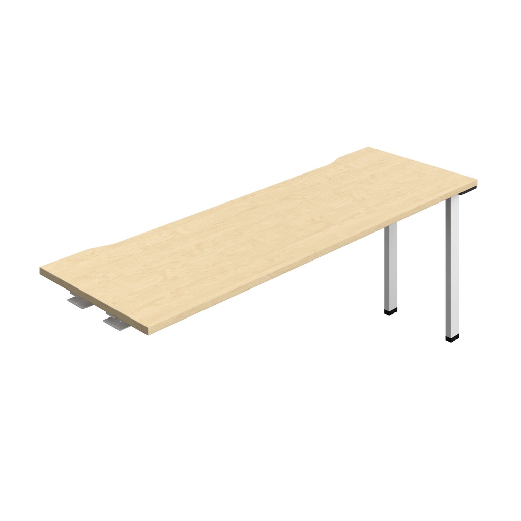 Synergy Bench Extension With Cut Out: 1 Person (Fsc) | 1800 X 600 | Maple/White
