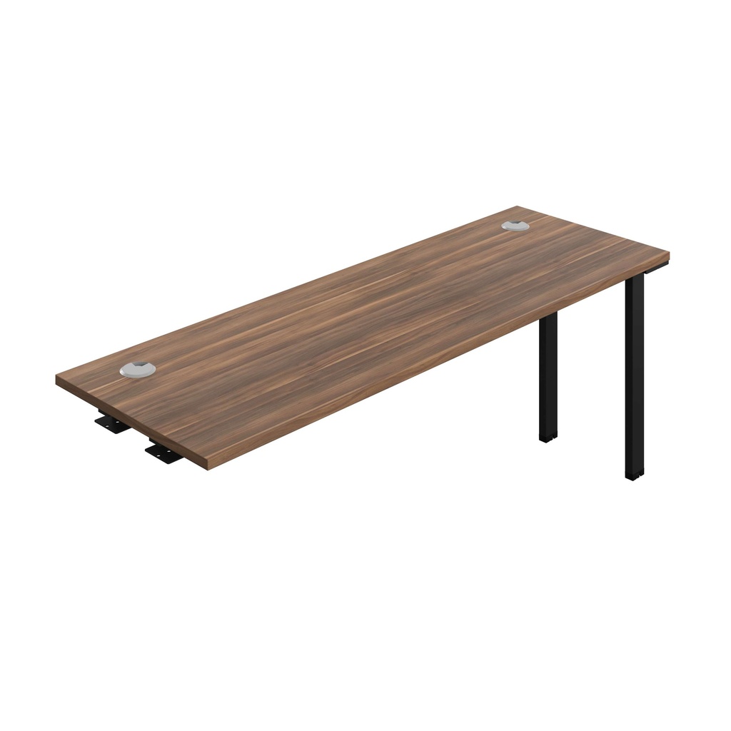 Synergy Bench Extension With Cable Ports: 1 Person (Fsc) | 1800 X 600 | Dark Walnut/Black