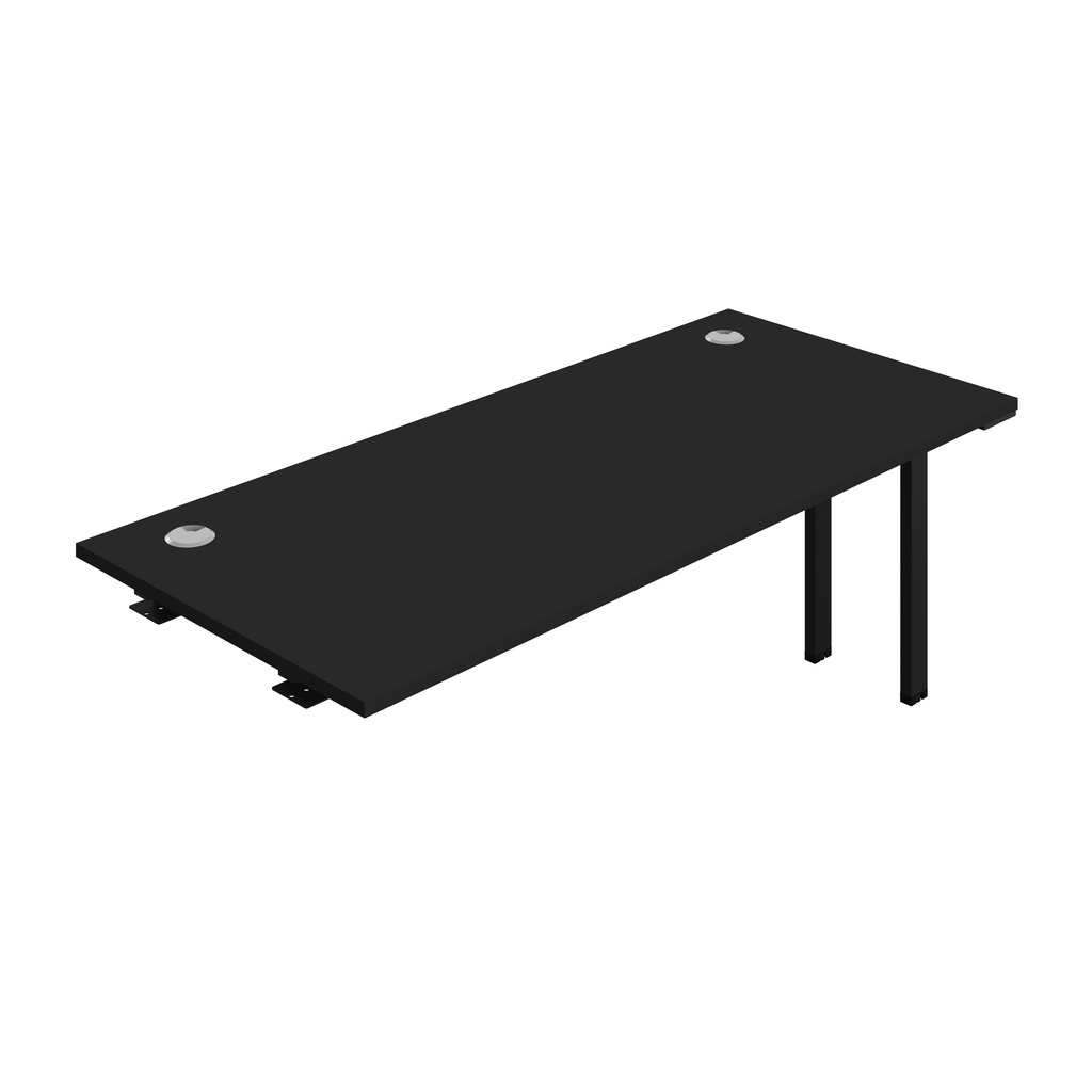 Synergy Bench Extension With Cable Ports: 1 Person (Fsc) | 1800 X 800 | Black/Black
