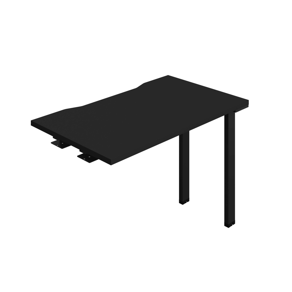 Synergy Bench Extension With Cut Out: 1 Person (Fsc) | 1000 X 600 | Black/Black