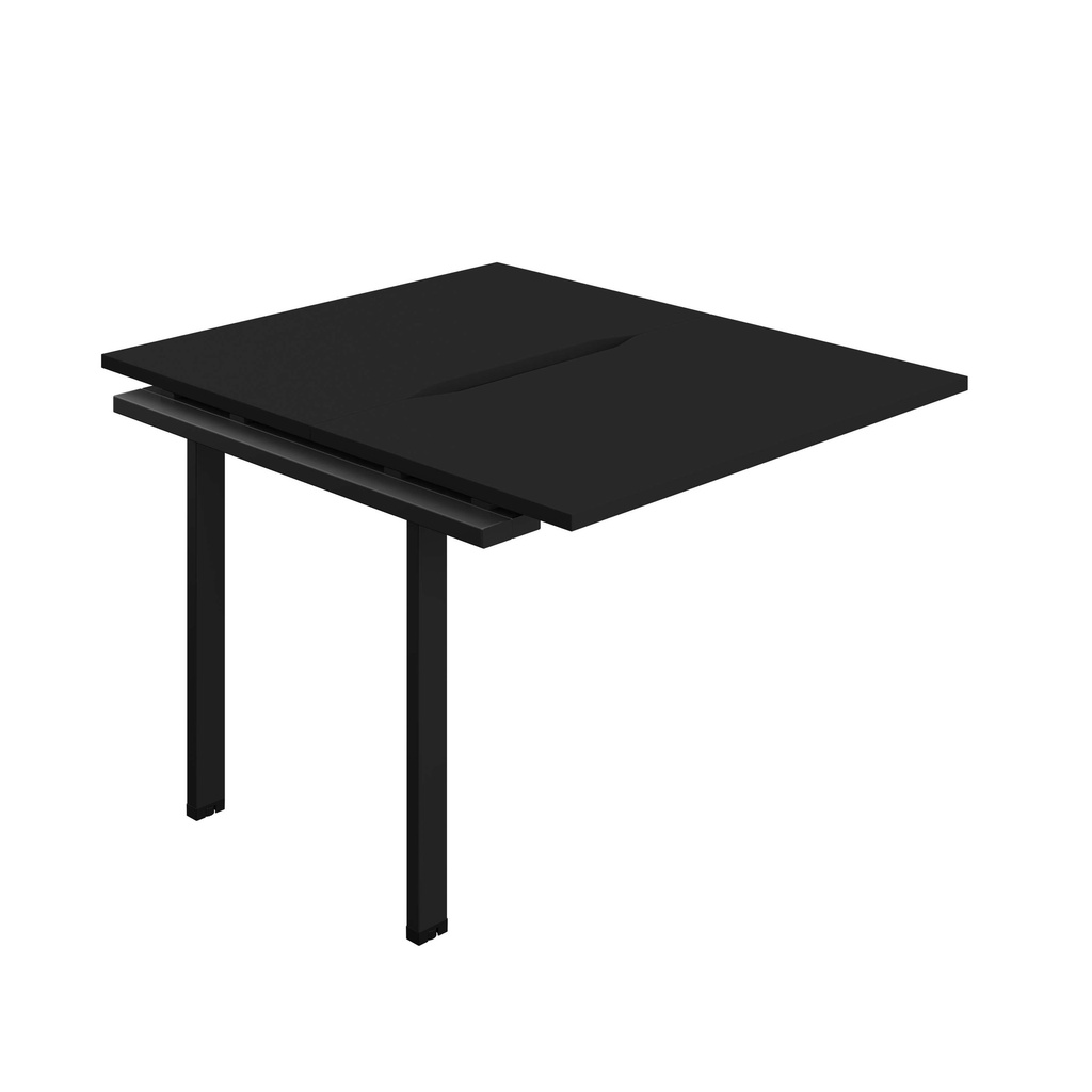 Synergy Bench Extension With Cut Out: 2 Person (Fsc) | 1000 X 600 | Black/Black