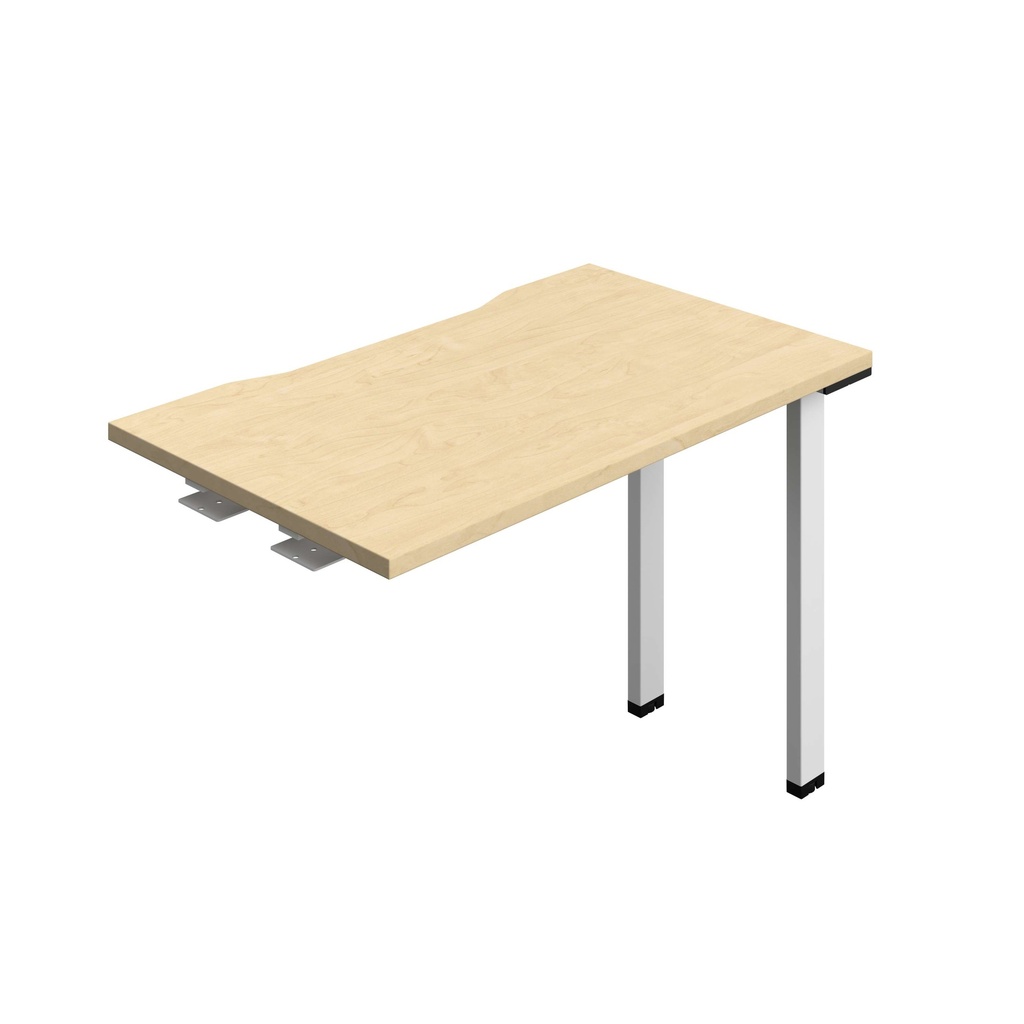 Synergy Bench Extension With Cut Out: 1 Person (Fsc) | 1000 X 600 | Maple/White