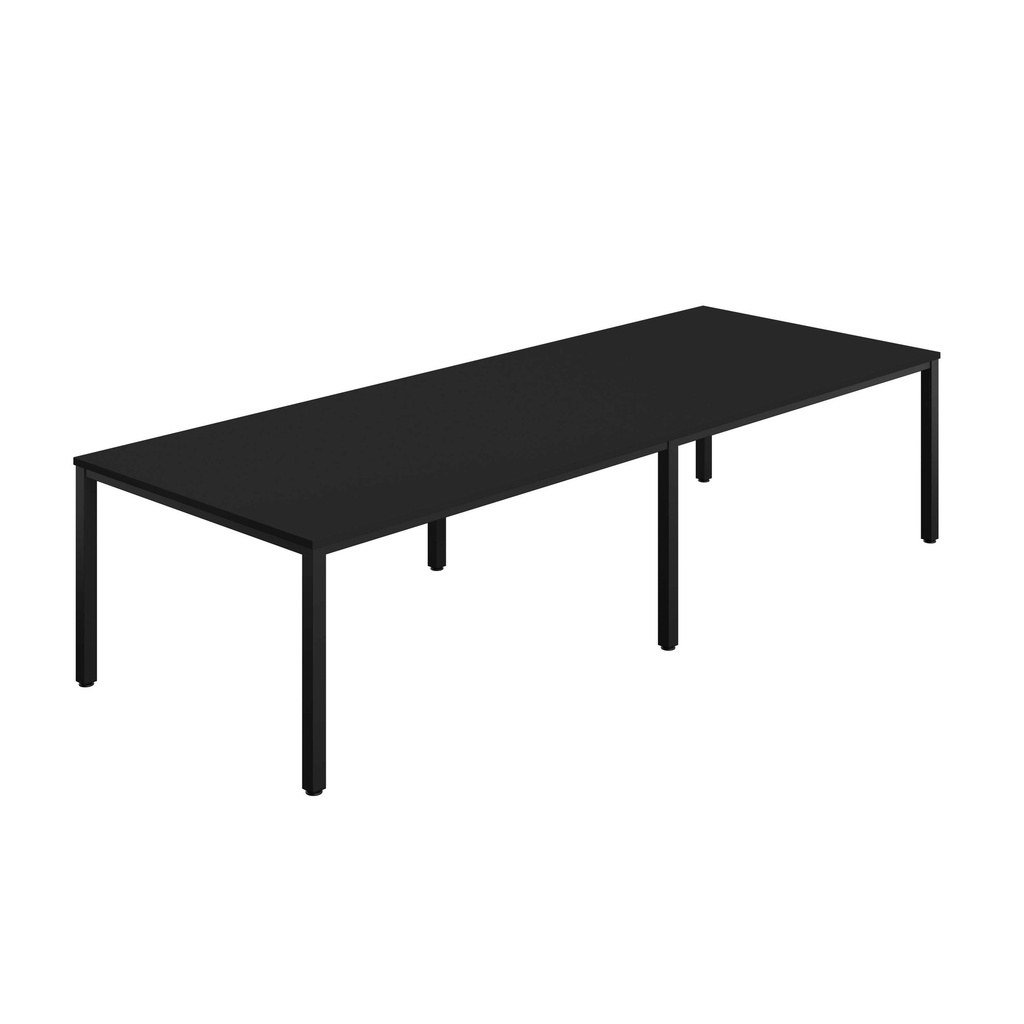 FRACTION INFINITY 320 X 120 MEETING TABLE - BLACK WITH BLACK LEGS