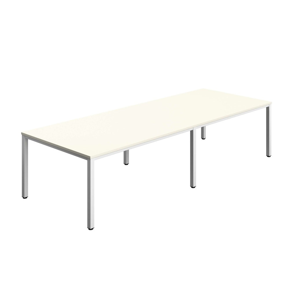 FRACTION INFINITY 320 X 120 MEETING TABLE - WHITE/ WHITE
