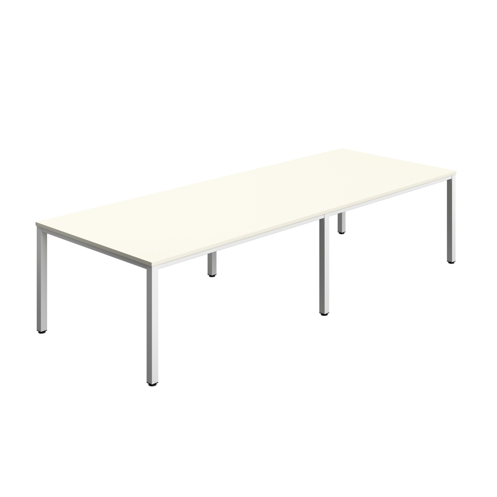 FRACTION INFINITY 320 X 120 MEETING TABLE - WHITE/ WHITE