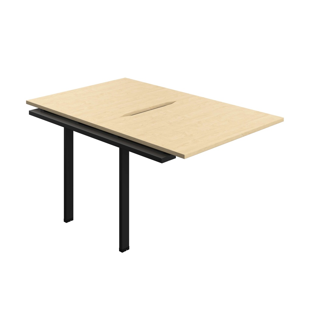 Synergy Bench Extension With Cut Out: 2 Person (Fsc) | 1000 X 800 | Maple/Black
