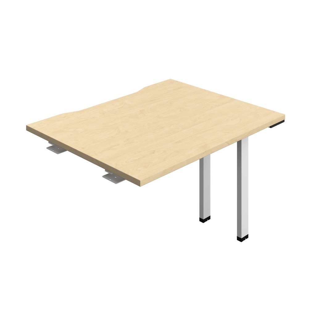 Synergy Bench Extension With Cut Out: 1 Person (Fsc) | 1000 X 800 | Maple/White