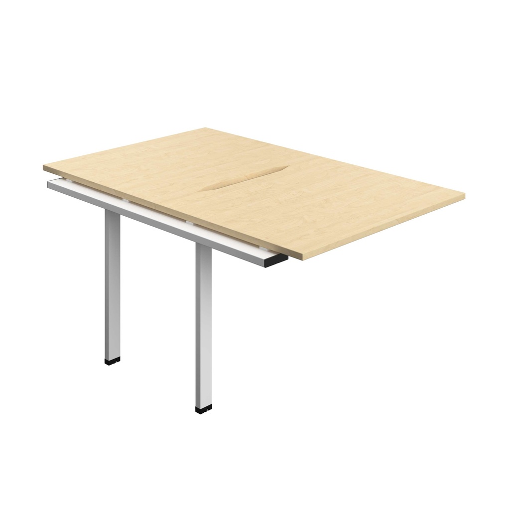 Synergy Bench Extension With Cut Out: 2 Person (Fsc) | 1000 X 800 | Maple/White
