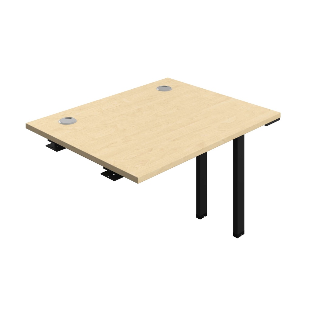 Synergy Bench Extension With Cable Ports: 1 Person (Fsc) | 1000 X 800 | Maple/Black