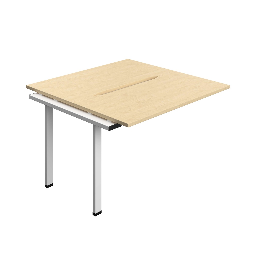 Synergy Bench Extension With Cut Out: 2 Person (Fsc) | 1200 X 600 | Maple/White