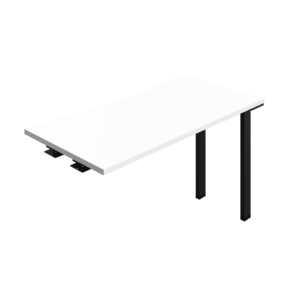 Synergy Bench Extension With Cut Out: 1 Person (Fsc) | 1200 X 600 | White/Black