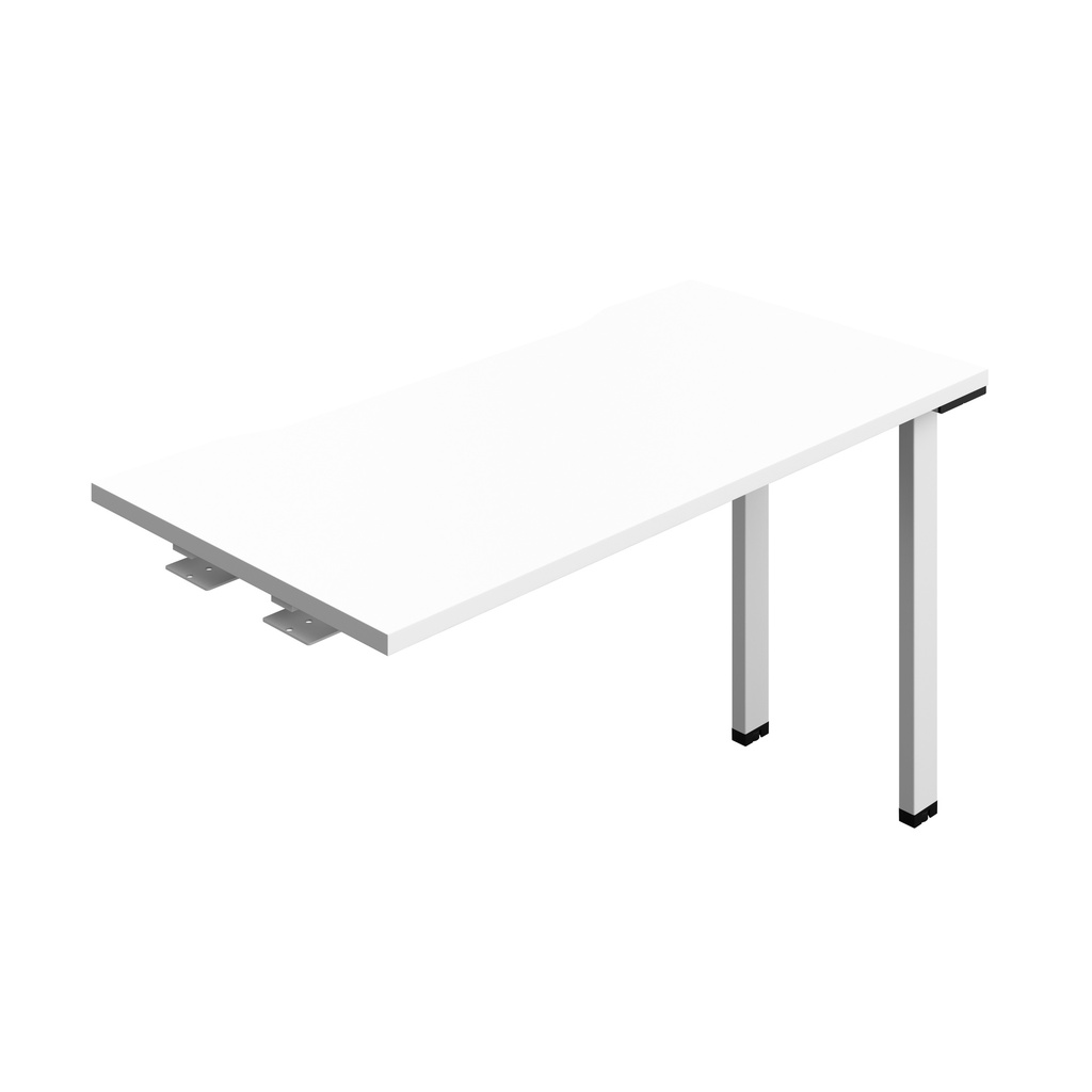 Synergy Bench Extension With Cut Out: 1 Person (Fsc) | 1200 X 600 | White/White