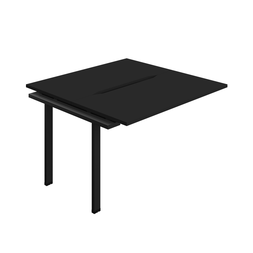 Synergy Bench Extension With Cut Out: 2 Person (Fsc) | 1200 X 700 | Black/Black