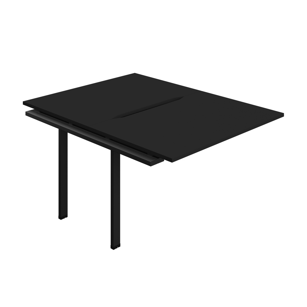 Synergy Bench Extension With Cut Out: 2 Person (Fsc) | 1200 X 800 | Black/Black