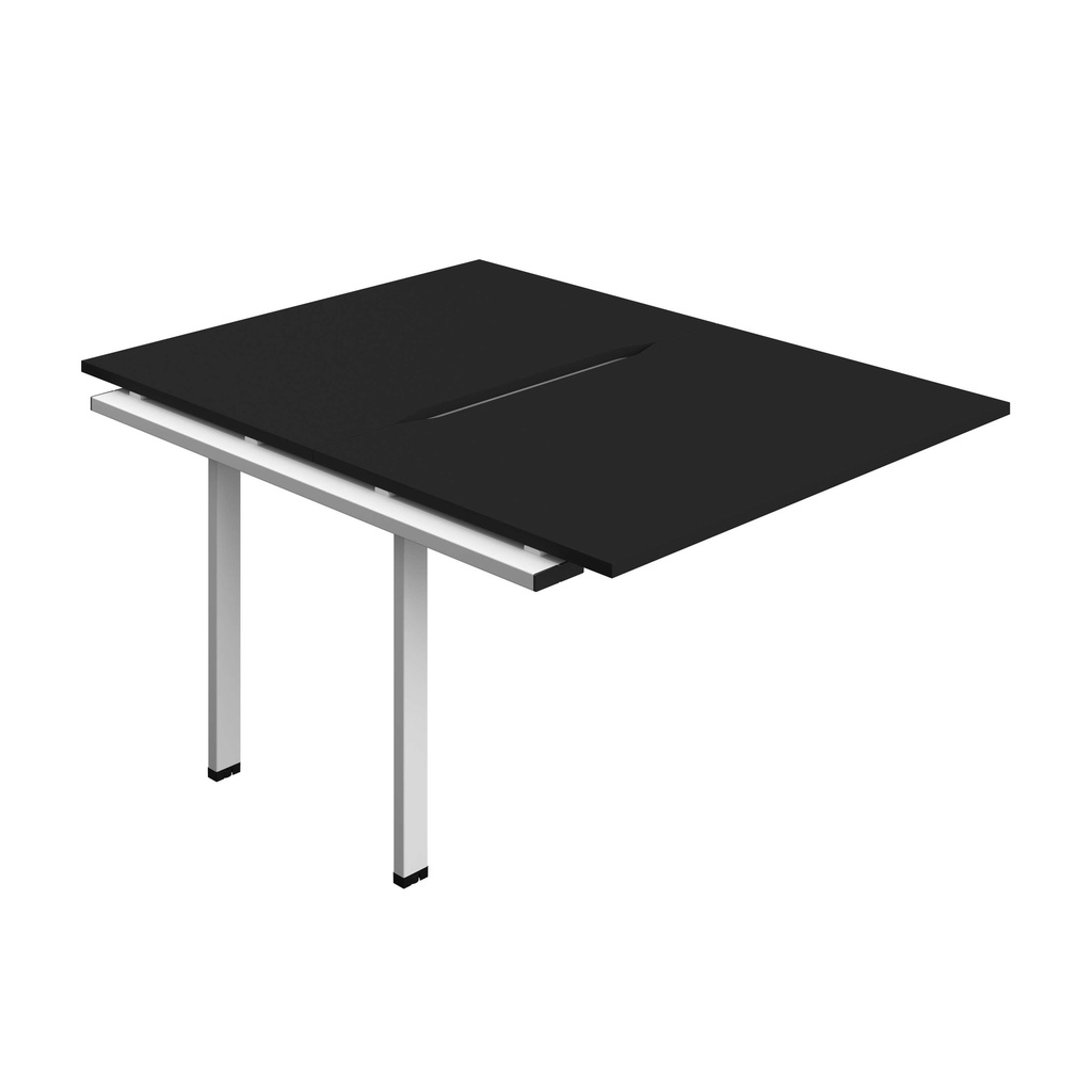 Synergy Bench Extension With Cut Out: 2 Person (Fsc) | 1200 X 800 | Black/White