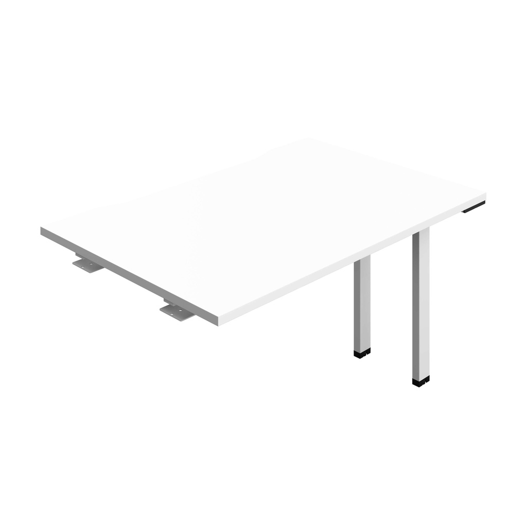 Synergy Bench Extension With Cut Out: 1 Person (Fsc) | 1200 X 800 | White/White