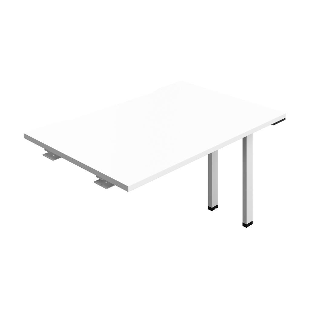 Synergy Bench Extension With Cut Out: 1 Person (Fsc) | 1200 X 800 | White/White