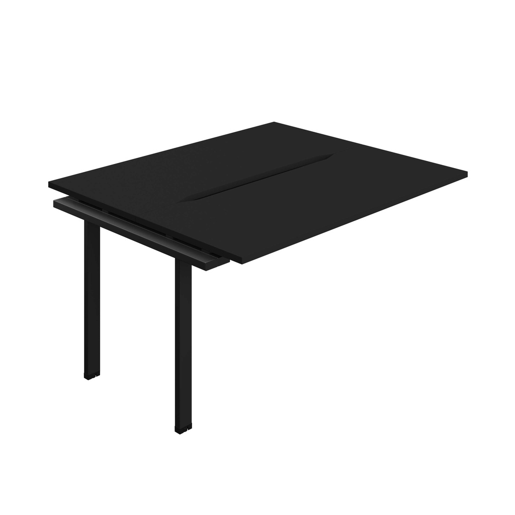 Synergy Bench Extension With Cut Out: 2 Person (Fsc) | 1400 X 600 | Black/Black