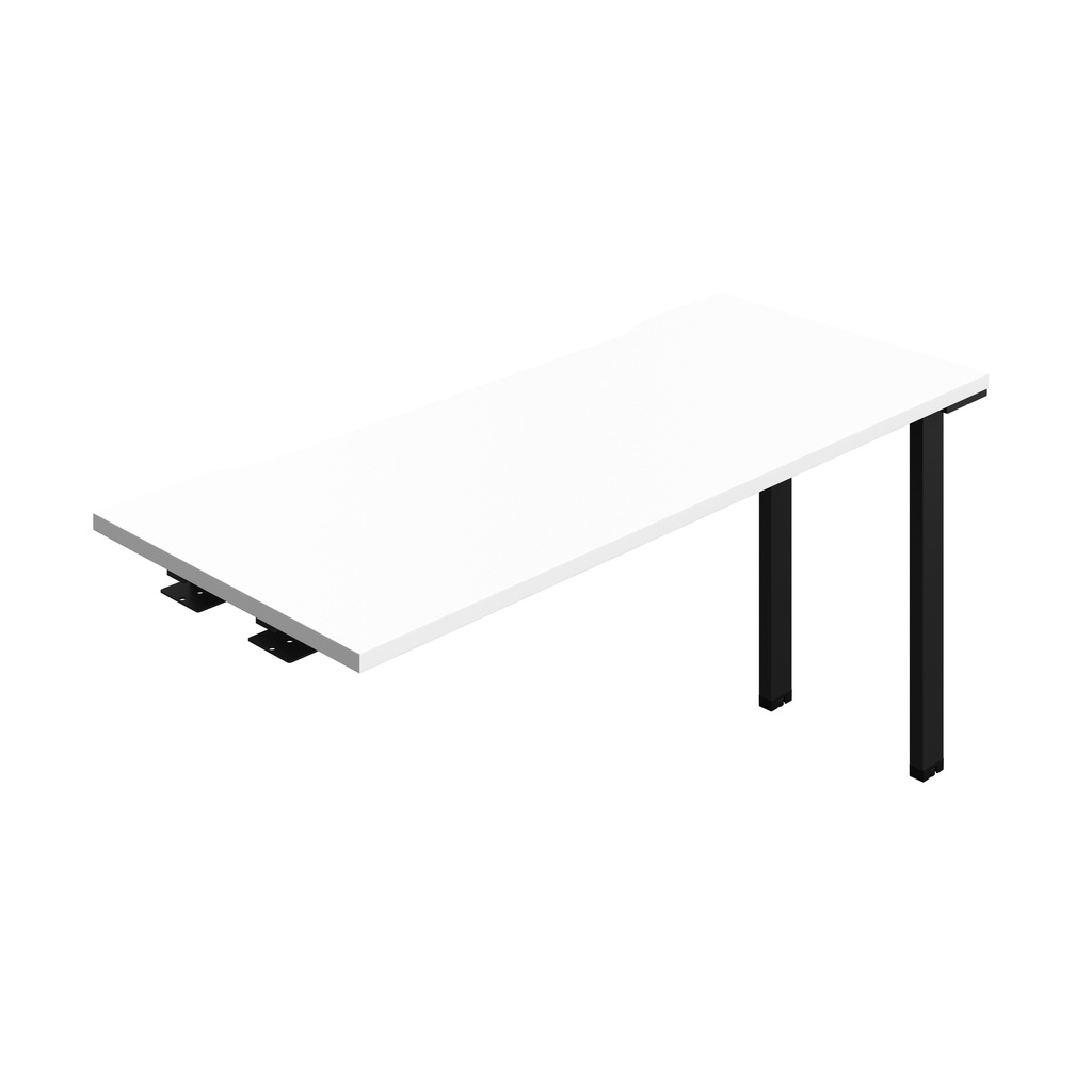 Synergy Bench Extension With Cut Out: 1 Person (Fsc) | 1400 X 600 | White/Black
