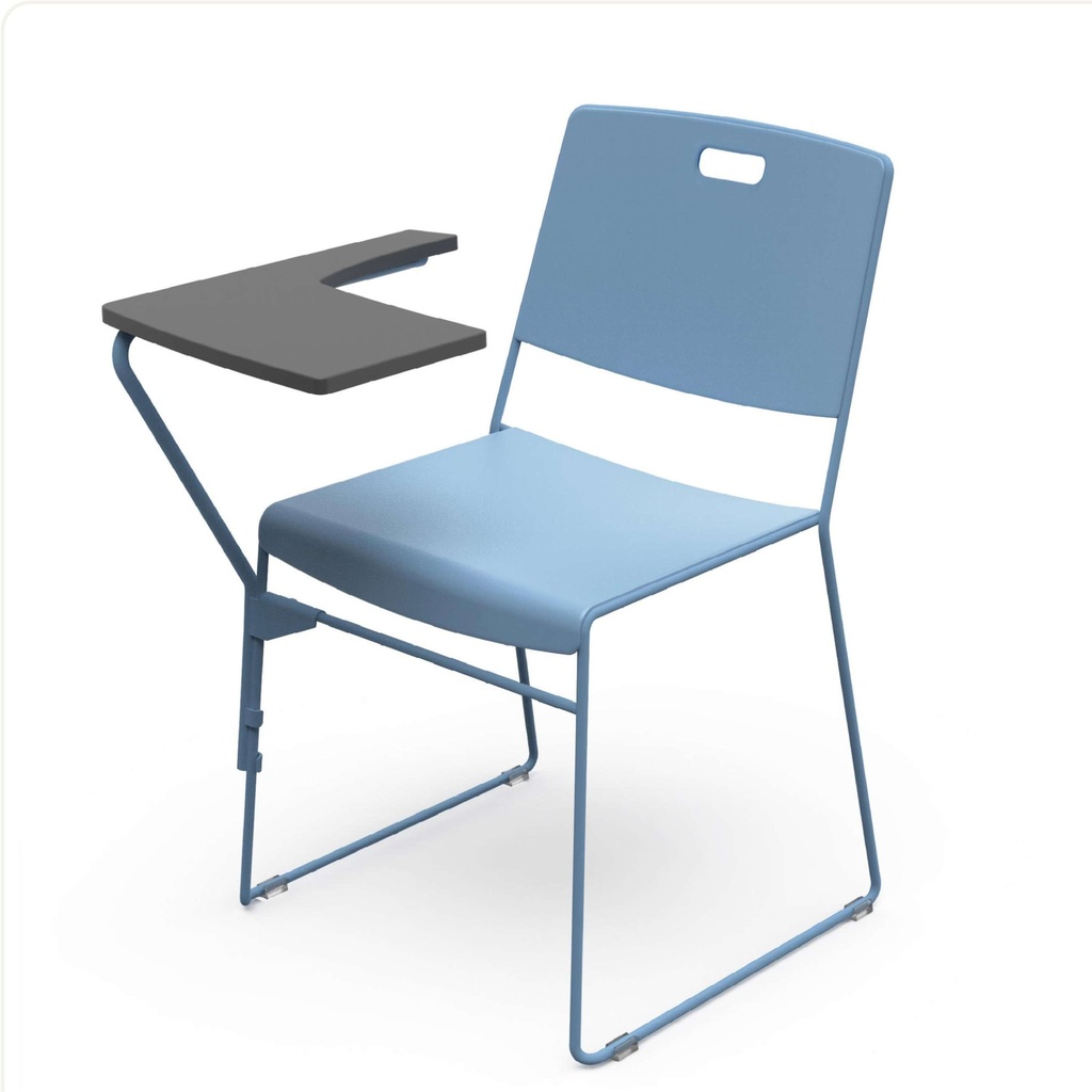 TITAN ARC HIGH DENSITY STACKER TABLET| BLACK PLASTIC I BLACK FRAME I FITTINGS