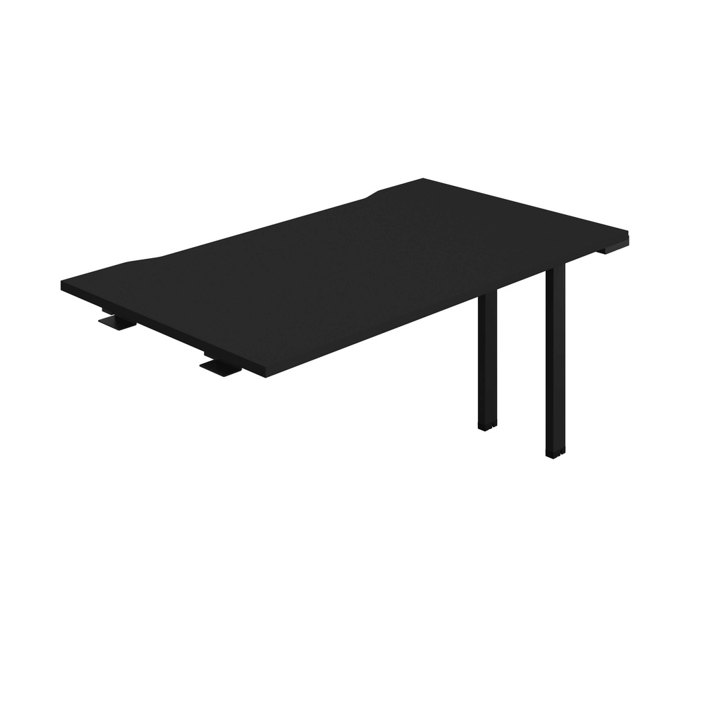 Synergy Bench Extension With Cut Out: 1 Person (Fsc) | 1400 X 800 | Black/Black