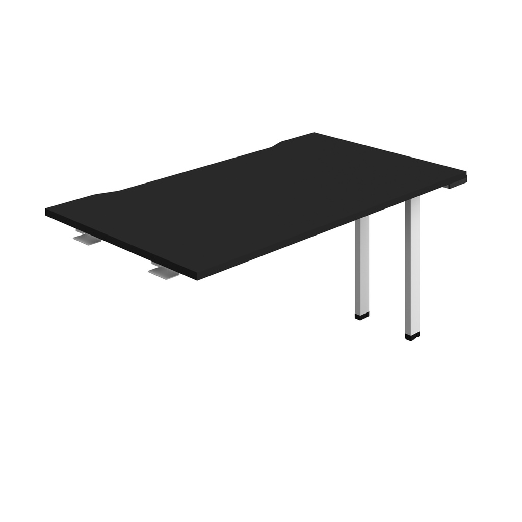 Synergy Bench Extension With Cut Out: 1 Person (Fsc) | 1400 X 800 | Black/White